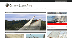 Desktop Screenshot of classicyachtinfo.com