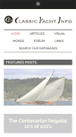 Mobile Screenshot of classicyachtinfo.com