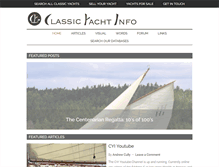 Tablet Screenshot of classicyachtinfo.com